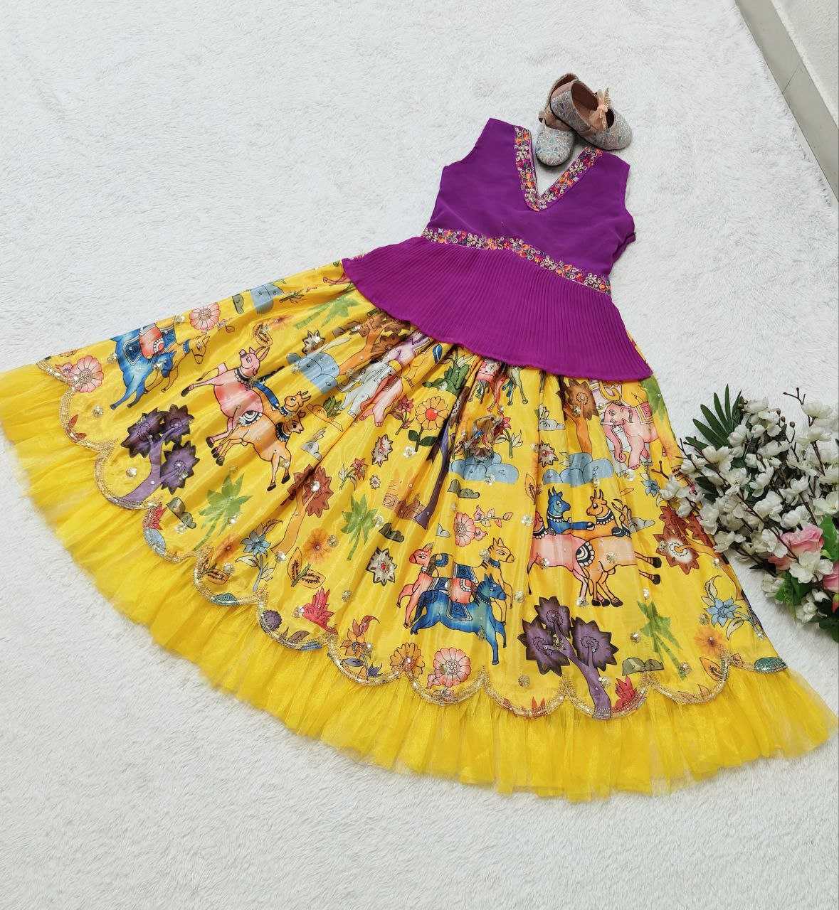 YNF FAUX GEORGETTE KESH168 MNT08 KIDS WEAR WHOLESALE KIDS LEHENGA KIDS ETHNIC WEAR KIDS TRADITIONAL OUTFITS KIDS FESTIVE WEAR KIDS DIWALI CLOTHES MANUFACTURER