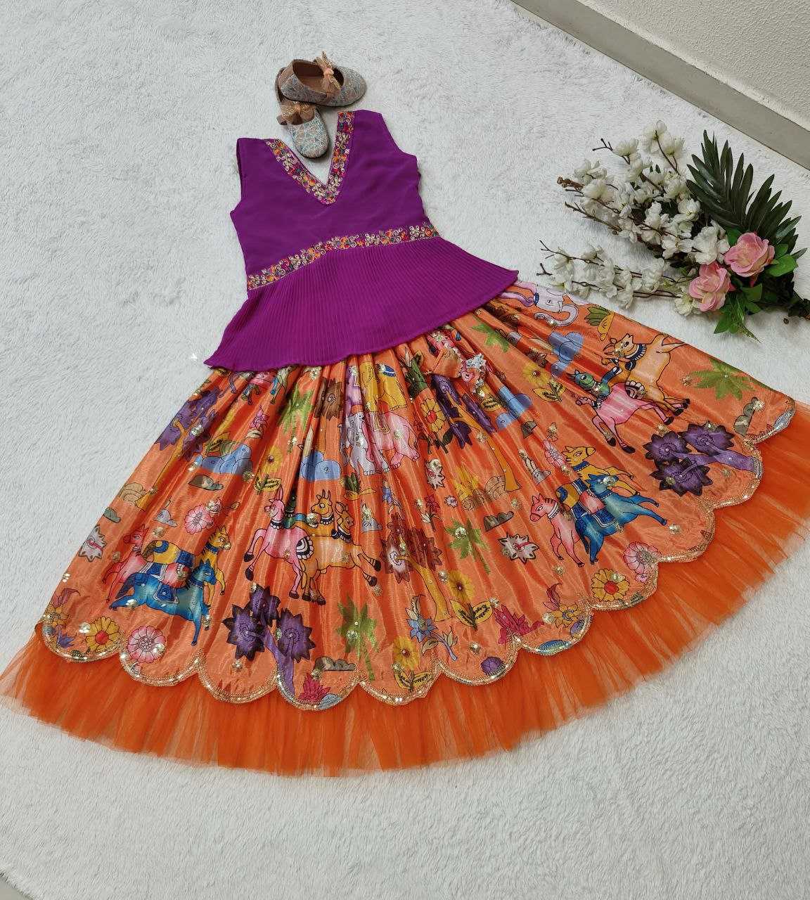 YNF FAUX GEORGETTE KESH168 MNT08 KIDS WEAR WHOLESALE KIDS LEHENGA KIDS ETHNIC WEAR KIDS TRADITIONAL OUTFITS KIDS FESTIVE WEAR KIDS DIWALI CLOTHES MANUFACTURER