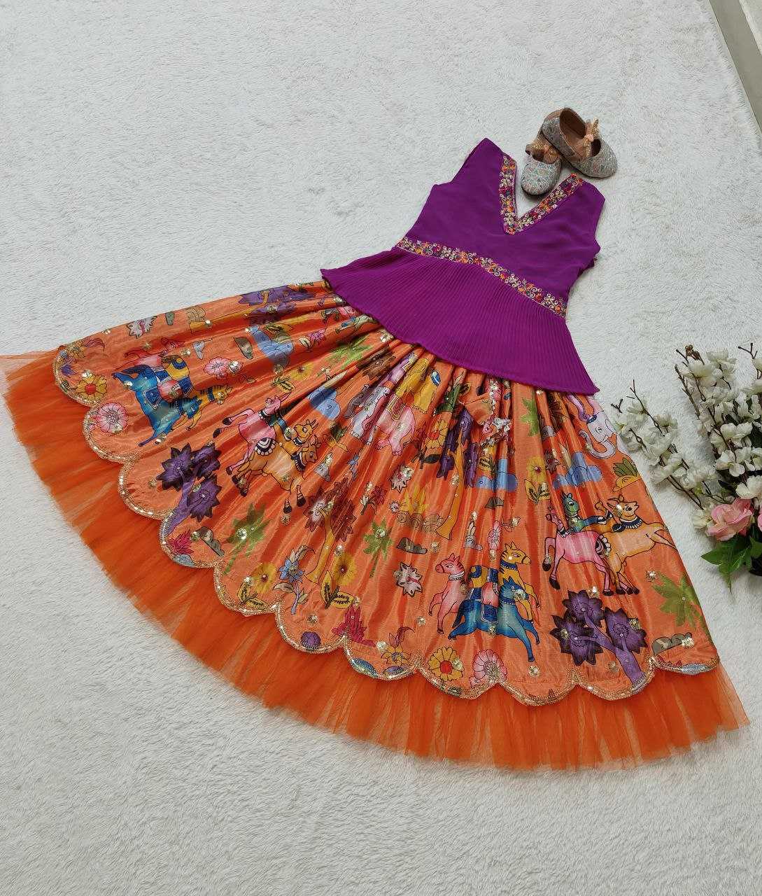 YNF FAUX GEORGETTE KESH168 MNT08 KIDS WEAR WHOLESALE KIDS LEHENGA KIDS ETHNIC WEAR KIDS TRADITIONAL OUTFITS KIDS FESTIVE WEAR KIDS DIWALI CLOTHES MANUFACTURER