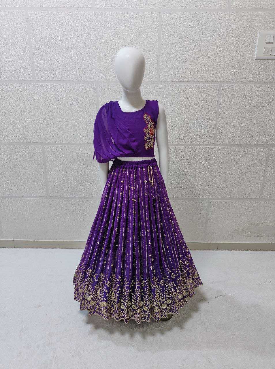 YNF FAUX GEORGETTE KESH168 MNT27 KIDS WEAE WHOLESALE  KIDS LEHENGA KIDS ETHNIC WEAR KIDS TRADITIONAL OUTFITS KIDS FESTIVE WEAR KIDS WEDDING OUTFITS MANUFACTURER