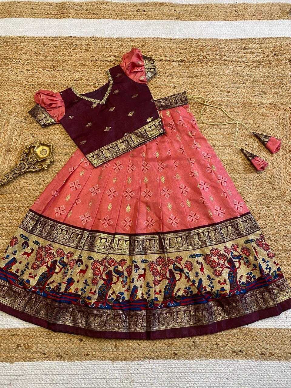 YNF SOFT DOLA RIN192 8005 KIDS WEAR WHOLESALE KIDS LEHENGAS KIDS ETHNIC KIDS TRADITIONAL OUTFITS KIDS NAVRATRI OUTFITS MANUFACTURER