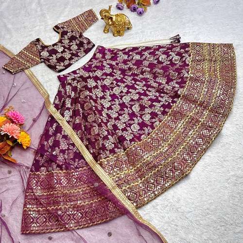 YNF VISCOSE KESH109 RRKT27 KIDS WEAR WHOLESALE KIDS LEHENGAS MANUFACTURER