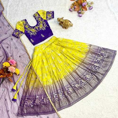 YNF VISCOSE KESH109 RRKT37 KIDS WEAR WHOLESALE KIDS LEHENGAS MANUFACTURER