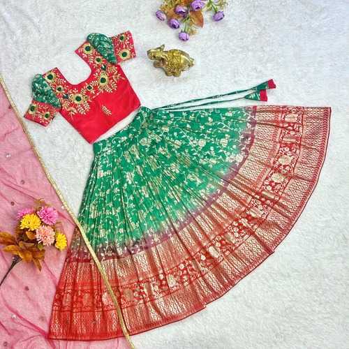 YNF VISCOSE KESH109 RRKT37 KIDS WEAR WHOLESALE KIDS LEHENGAS MANUFACTURER