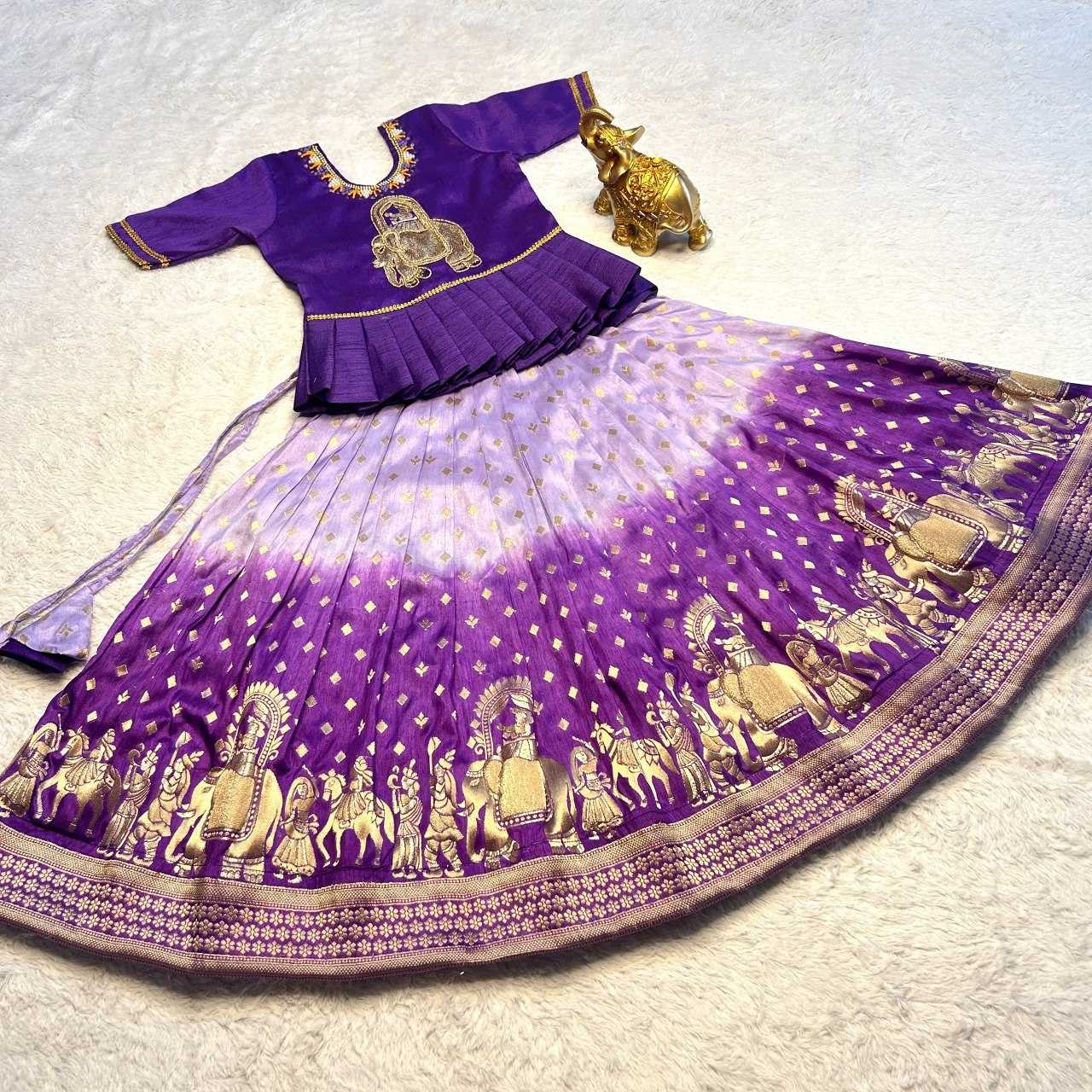 YNF VISCOSE KESH109 RRKT49 KIDS WEAR WHOLESALE KIDS LEHENGAS MANUFACTURER