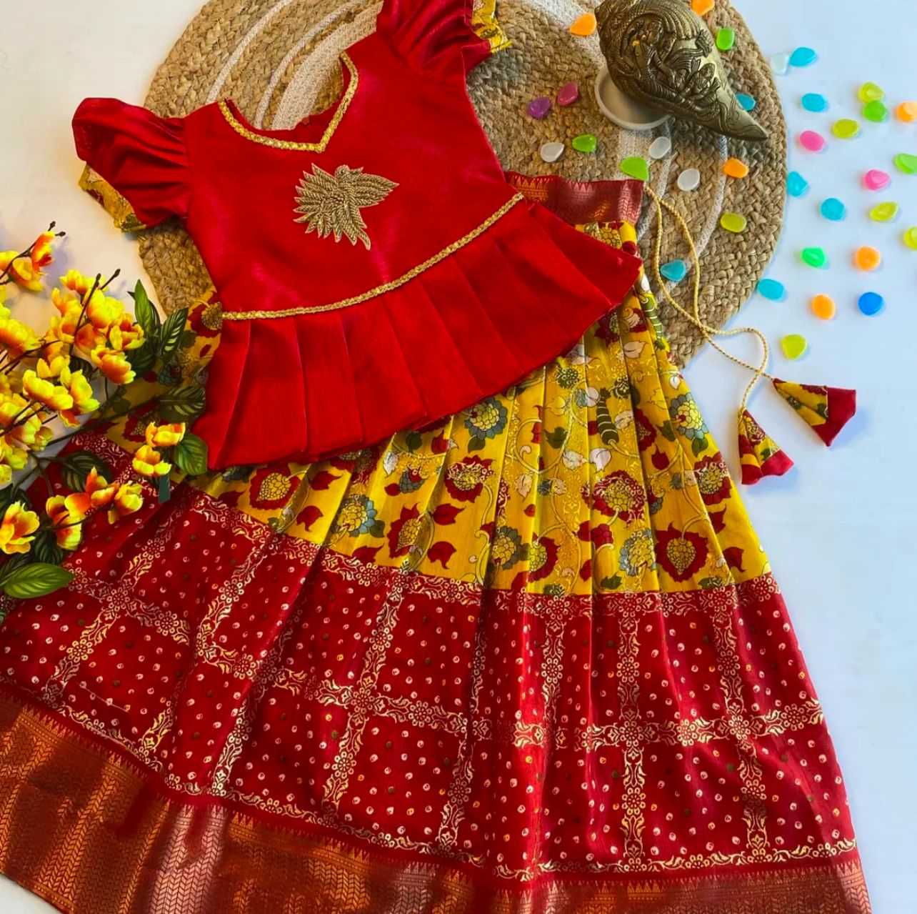 YNF DOLA SILK RIN192 8067 KIDS WEAR WHOLESALE GIRL LEHENGA CHOLI KIDS WEAR MANUFACTURE- Kids Exports