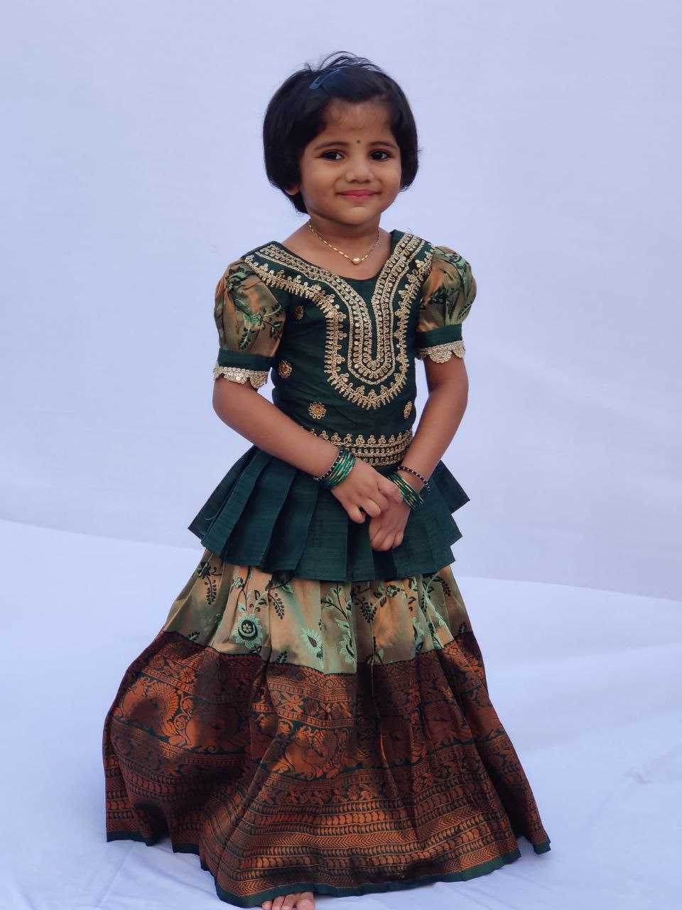 YNF KANIVARM SILK RIN161 RPVR23 KIDS WEAR WHOLESALE KIDS LEHENGA KIDS TRADITIONAL OUTFITS KIDS LEHENGA CHOLI KIDS FESTIVE WEAR KIDS WEDDING OUTFITS MANUFACTURER- Kids Exports