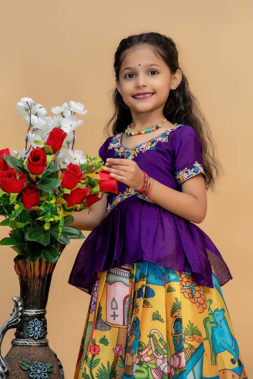 YNF SOFT CHINON KESH109 RRKT91 KIDS WEAR WHOLESALE KIDS GOWNS MANUFACTURER- Kids Exports