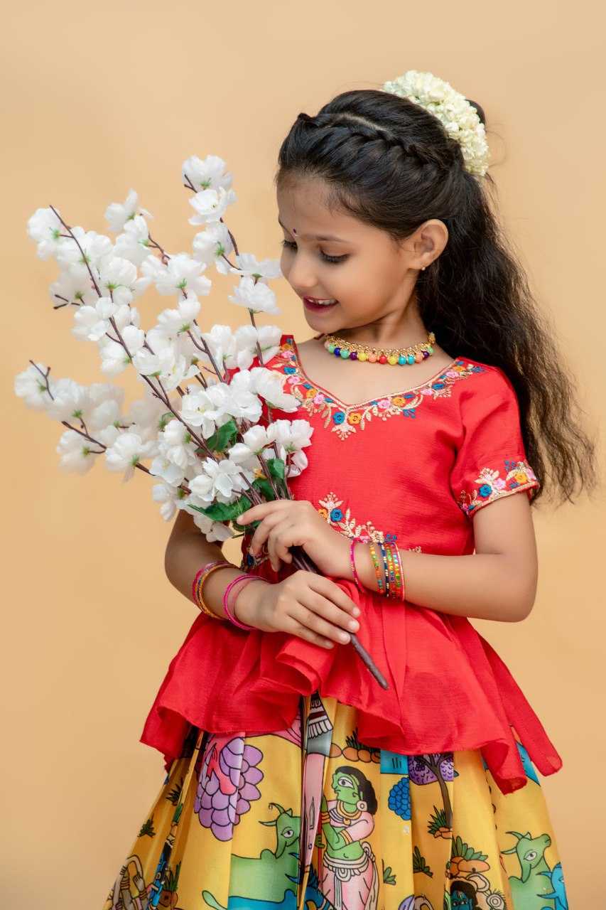 YNF SOFT CHINON KESH109 RRKT91 KIDS WEAR WHOLESALE KIDS GOWNS MANUFACTURER- Kids Exports