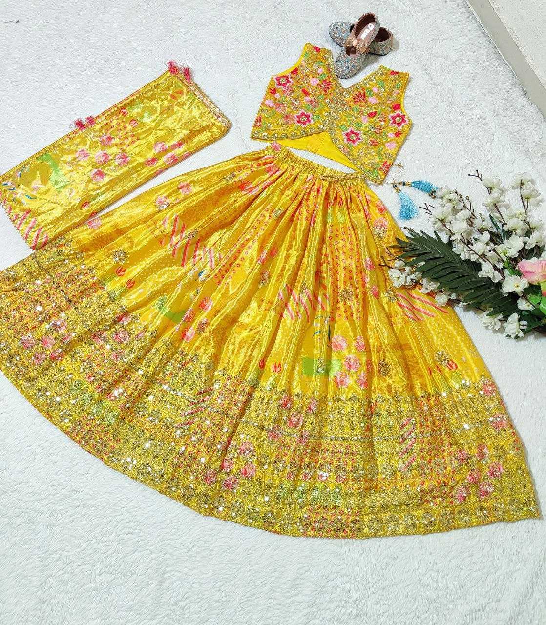 YNF CHINON SILK KESH168 MNT05 KIDS WEAR WHOLESALE KIDS LEHENGA KIDS ETHNIC WEAR KIDS TRADITIONAL OUTFITS KIDS LEHENGA CHOLI KIDS FESTIVE WEAR KIDS WEDDING OUTFITS MANUFACTURER