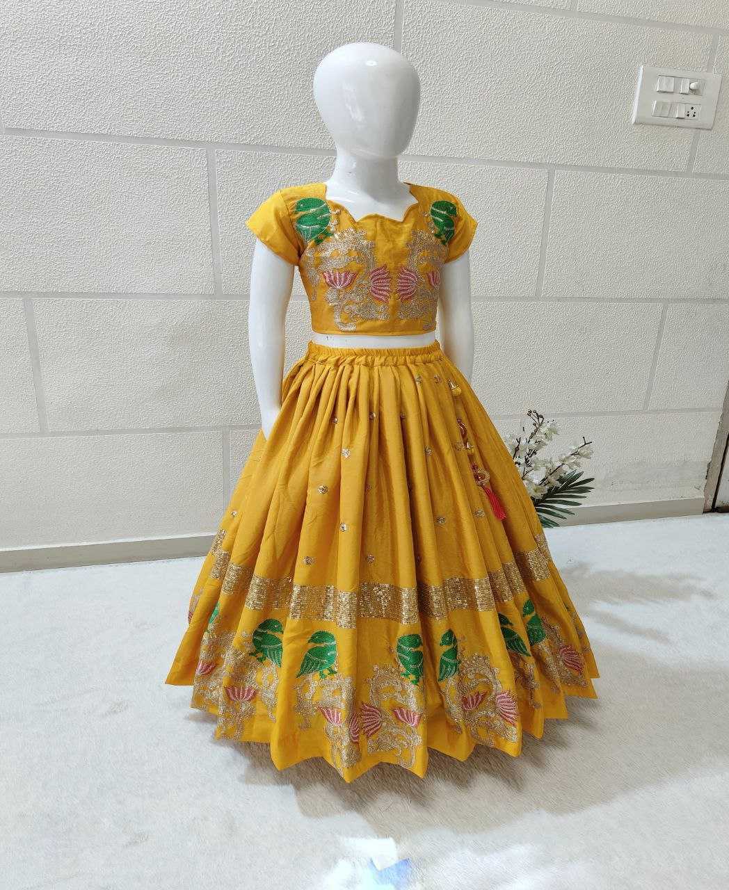 YNF CHINON SILK KESH168 MNT07 KIDS WEAR WHOLESALE KIDS LEHENGA KIDS ETHNIC WEAR KIDS TRADITIONAL OUTFITS KIDS LEHENGA CHOLI KIDS FESTIVE WEAR MANUFACTURER