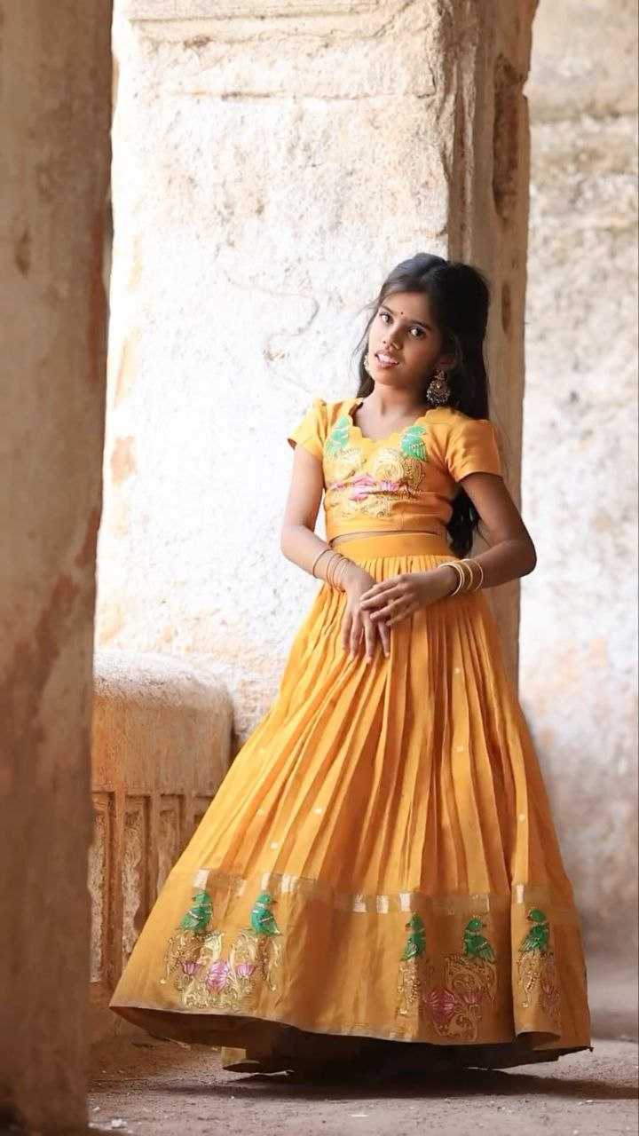 YNF CHINON SILK KESH168 MNT07 KIDS WEAR WHOLESALE KIDS LEHENGA KIDS ETHNIC WEAR KIDS TRADITIONAL OUTFITS KIDS LEHENGA CHOLI KIDS FESTIVE WEAR MANUFACTURER