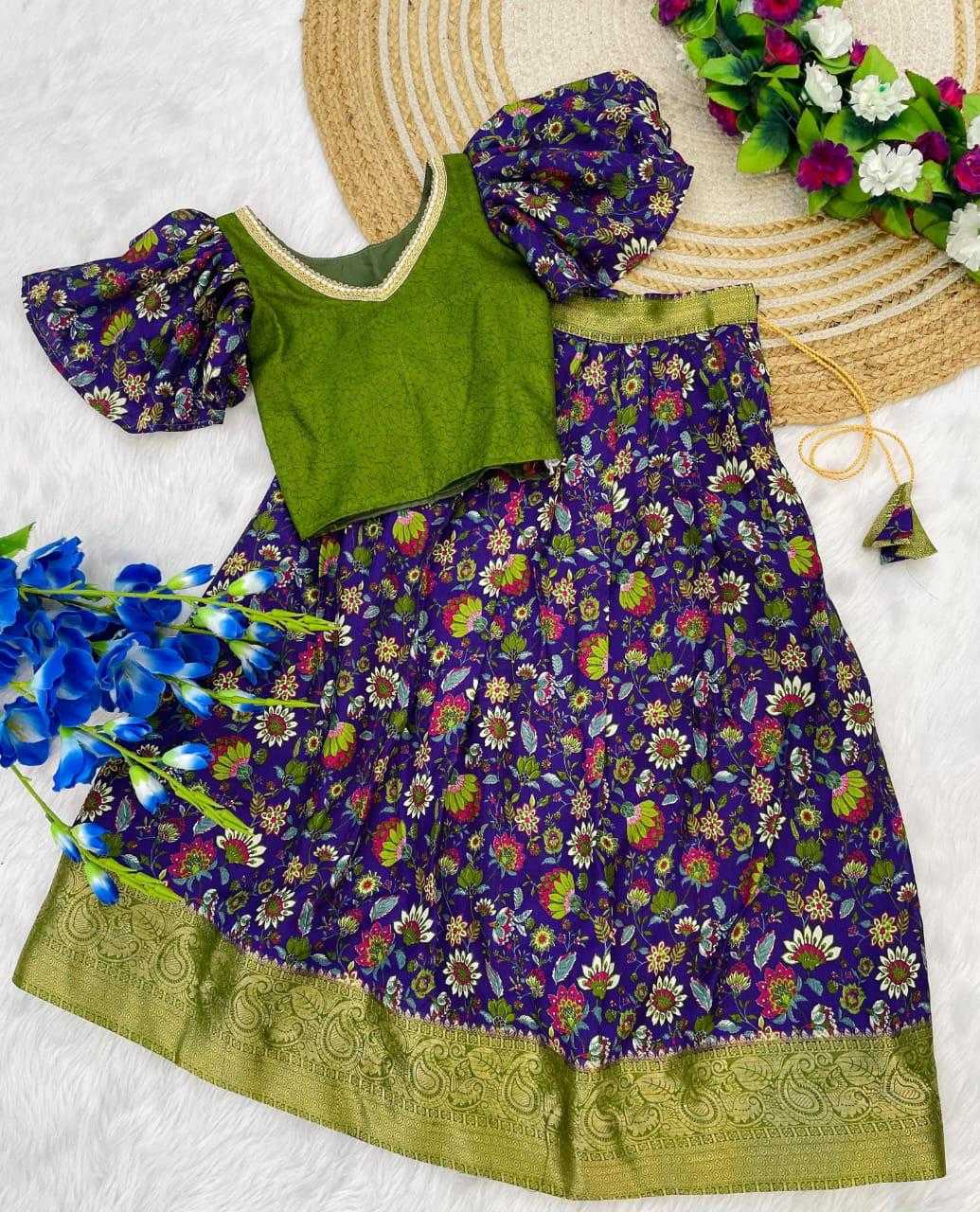 YNF DOLA SILK RIN192 8045 KIDS WEAR WHOLESALE KIDS LEHENGAS KIDS ETHNIC WEAR KIDS TRADITIONAL OUTFITS KIDS LEHENGA CHOLI MANUFACTURER