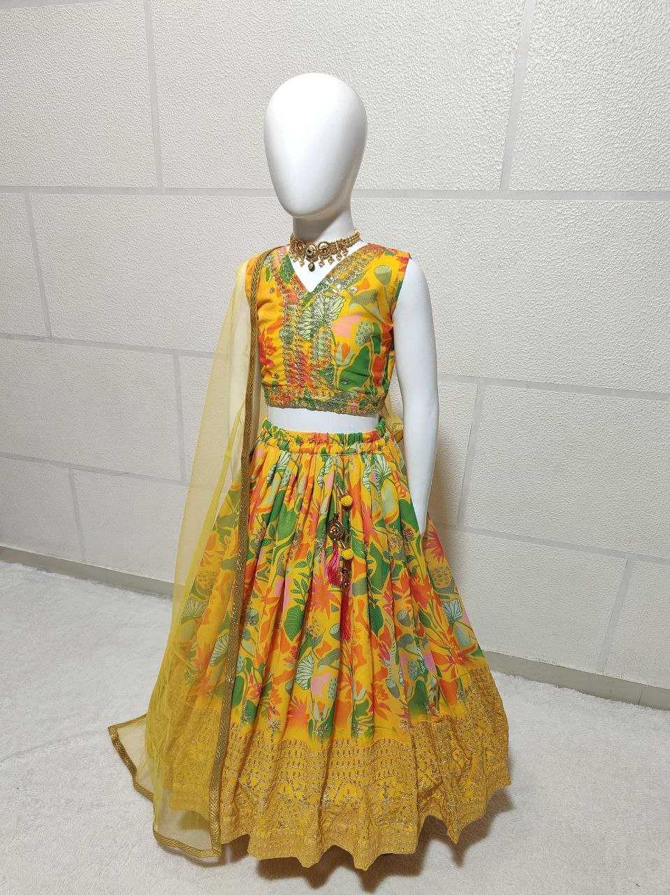 YNF FAUX GEORGETTE KESH168 MNT02 KIDS WEAR WHOLESALE KIDS LEHENGA KIDS ETHNIC WEAR KIDS TRADITIONAL OUTFITS KIDS LEHENGA CHOLI KIDS FESTIVE WEAR KIDS WEDDING OUTFITS MANUFACTURER