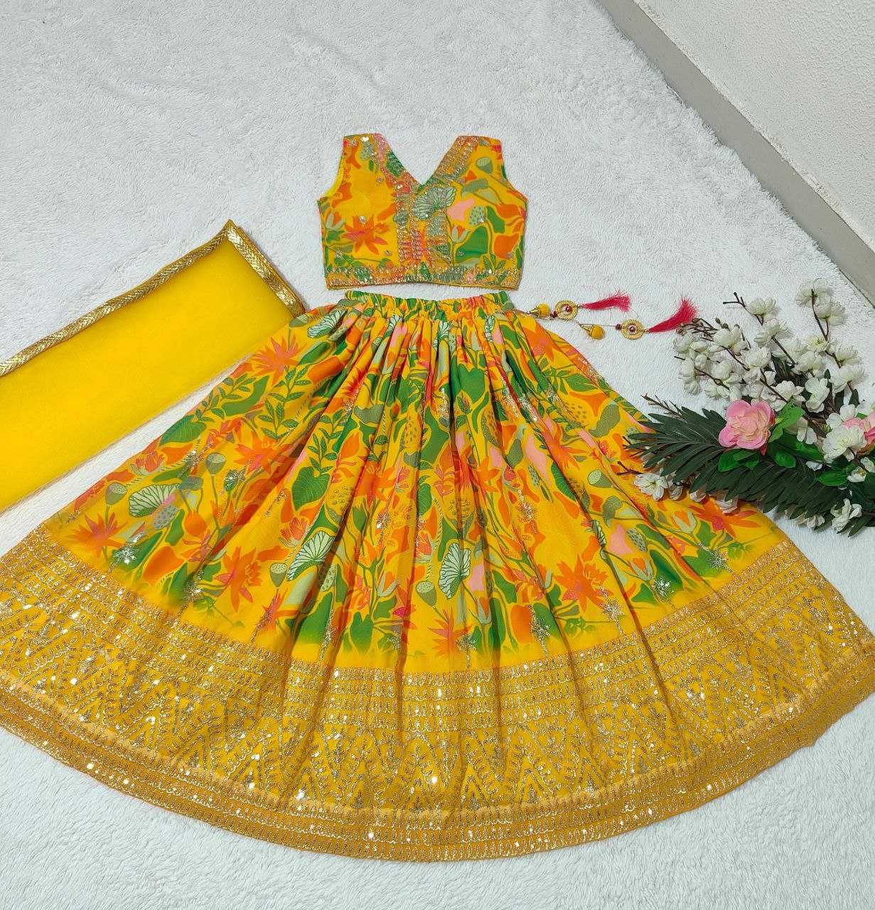 YNF FAUX GEORGETTE KESH168 MNT02 KIDS WEAR WHOLESALE KIDS LEHENGA KIDS ETHNIC WEAR KIDS TRADITIONAL OUTFITS KIDS LEHENGA CHOLI KIDS FESTIVE WEAR KIDS WEDDING OUTFITS MANUFACTURER