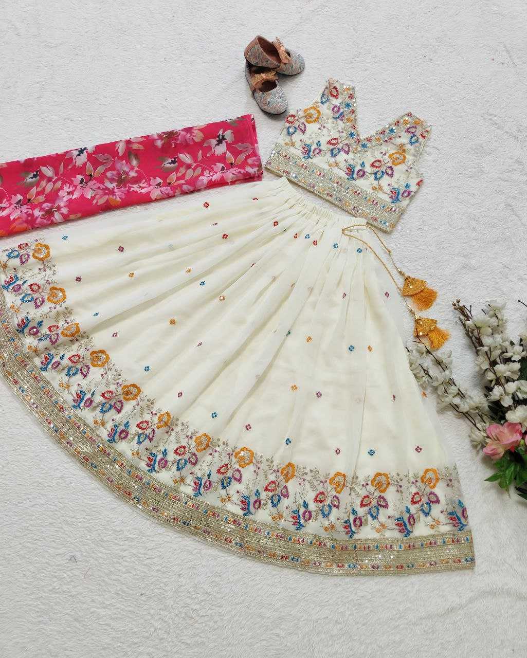 YNF FAUX GEORGETTE KESH168 MNT35 KIDS WEAE WHOLESALE KIDS LEHENGA KIDS TRADITIONAL OUTFITS KIDS FESTIVE WEAR KIDS  WEDDINGS OUTFITS KIDS DIWALI CLOTHES MANUFACTURER