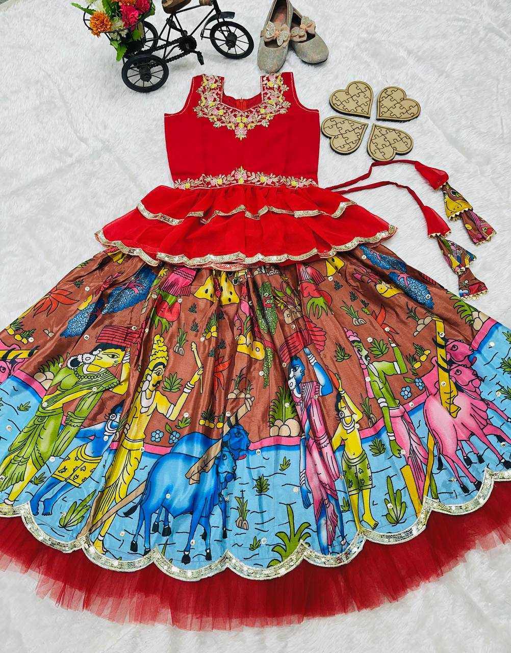 YNF GEORGETTE RIN154 189 KIDS WEAR WHOLESALE KIDS LEHENGA KIDS TRADITIONAL OUTFITS KIDS LEHENGA CHOLI KIDS FESTIVE WEAR KIDS WEDDING OUTFITS MANUFACTURER