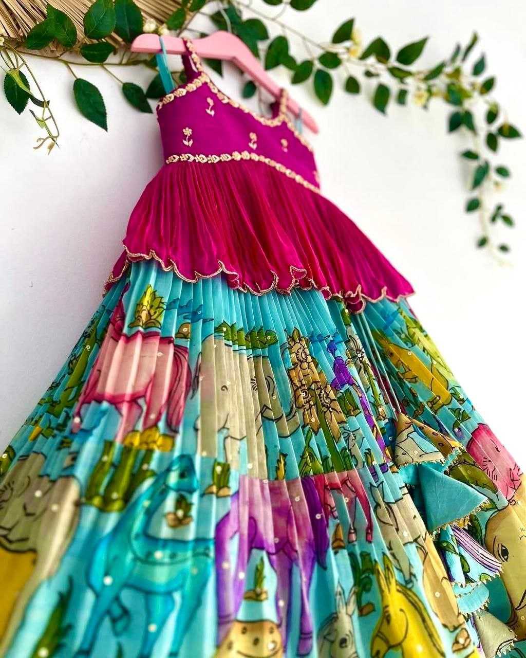 YNF CHINON SILK KESH168 MNT49 KIDS WEAR WHOLESALE KIDS LEHENGA KIDS TRADITIONAL OUTFITS KIDS LEHENGA CHOLI KIDS FESTIVE WEAR KIDS WEDDING OUTFITS MANUFACTURER- Kids Exports