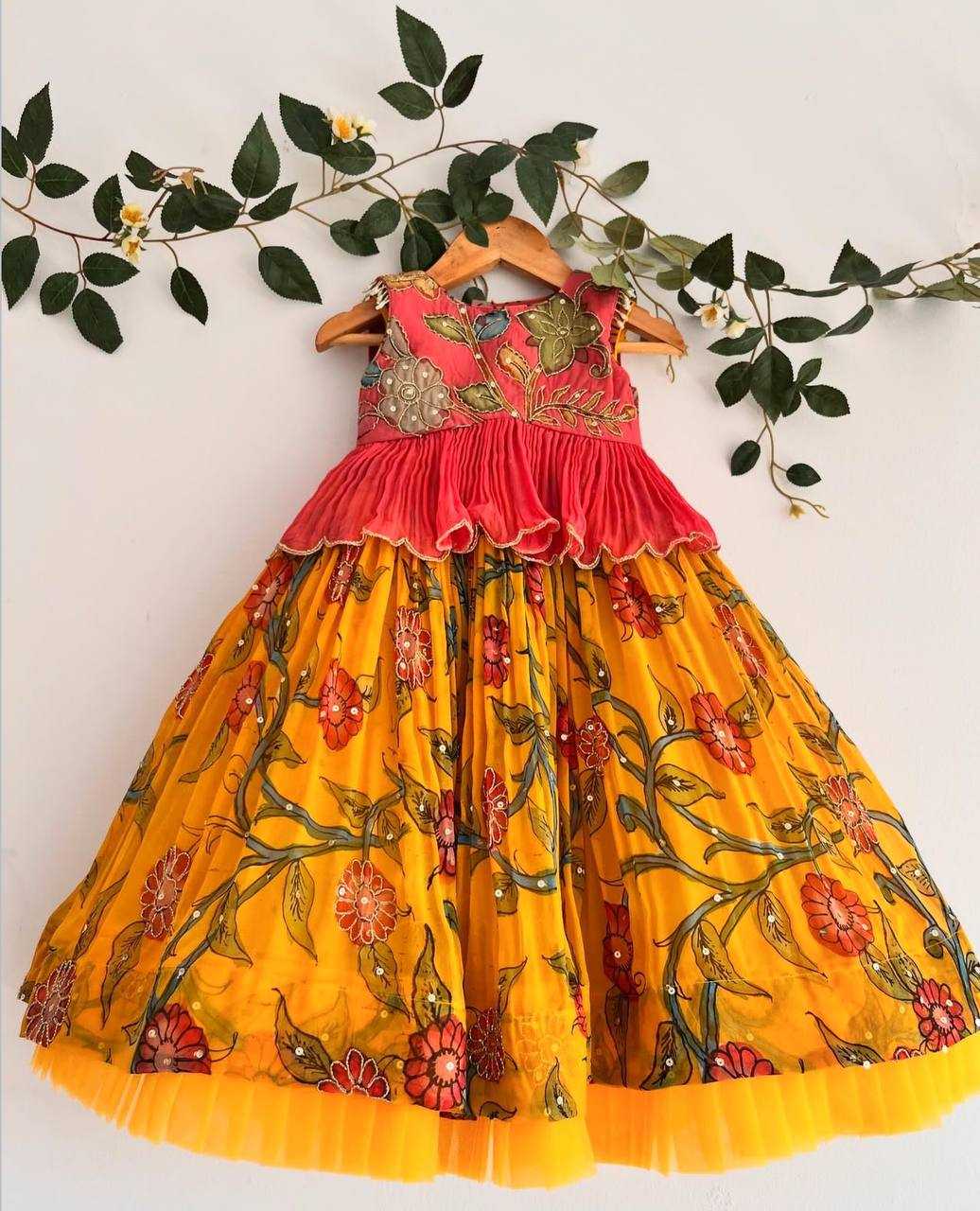 YNF CHINON SILK RIN154 195 KIDS WEAR WHOLESALE KIDS LEHENGA KIDS TRADITIONAL OUTFITS KIDS LEHENGA CHOLI EMBROIDERY WEDDING OUTFITS MANUFACTURER- Kids Exports