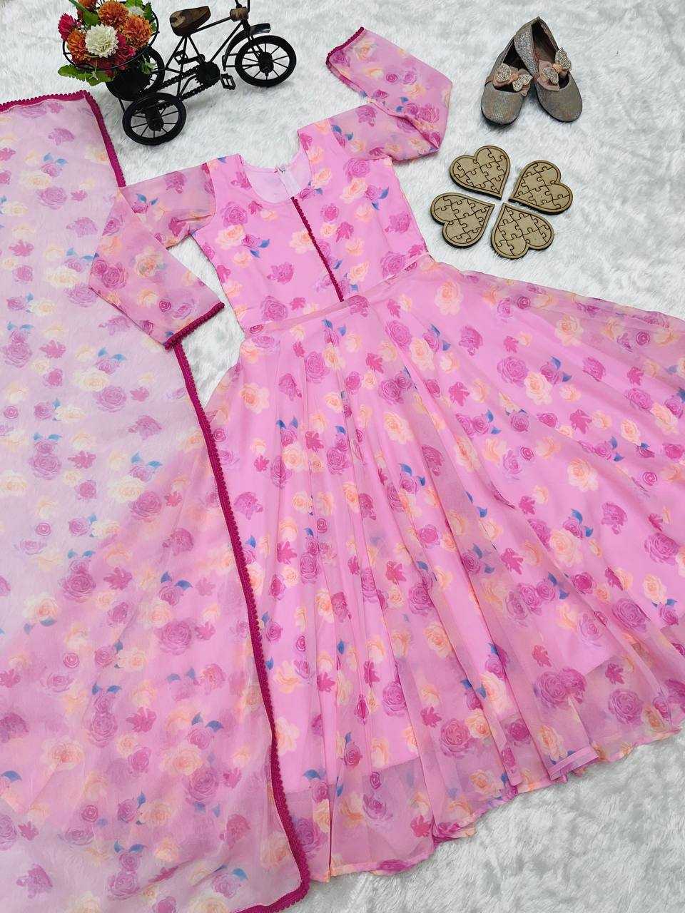 YNF FAUX GEORGETTERIN154 191 KIDS WEAR WHOLESALE KIDS GOWNS KIDS TRADITIONAL OUTFITS KIDS ETHNIC GOWNS KIDS FESTIVE WEAR MANUFACTURER- Kids Exports