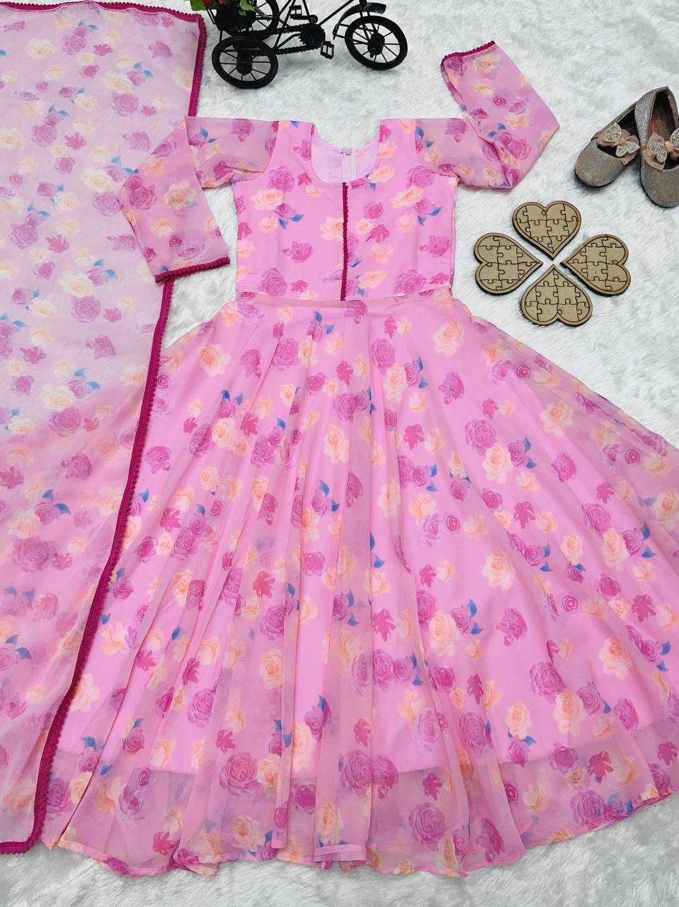 YNF FAUX GEORGETTERIN154 191 KIDS WEAR WHOLESALE KIDS GOWNS KIDS TRADITIONAL OUTFITS KIDS ETHNIC GOWNS KIDS FESTIVE WEAR MANUFACTURER- Kids Exports