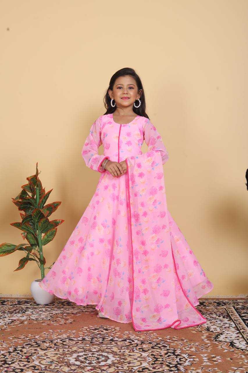 YNF FAUX GEORGETTERIN154 191 KIDS WEAR WHOLESALE KIDS GOWNS KIDS TRADITIONAL OUTFITS KIDS ETHNIC GOWNS KIDS FESTIVE WEAR MANUFACTURER- Kids Exports