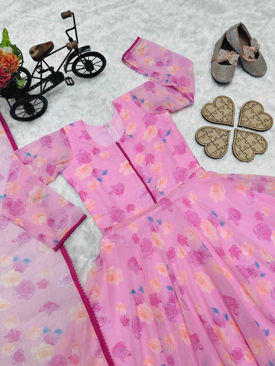 YNF FAUX GEORGETTERIN154 191 KIDS WEAR WHOLESALE KIDS GOWNS KIDS TRADITIONAL OUTFITS KIDS ETHNIC GOWNS KIDS FESTIVE WEAR MANUFACTURER- Kids Exports