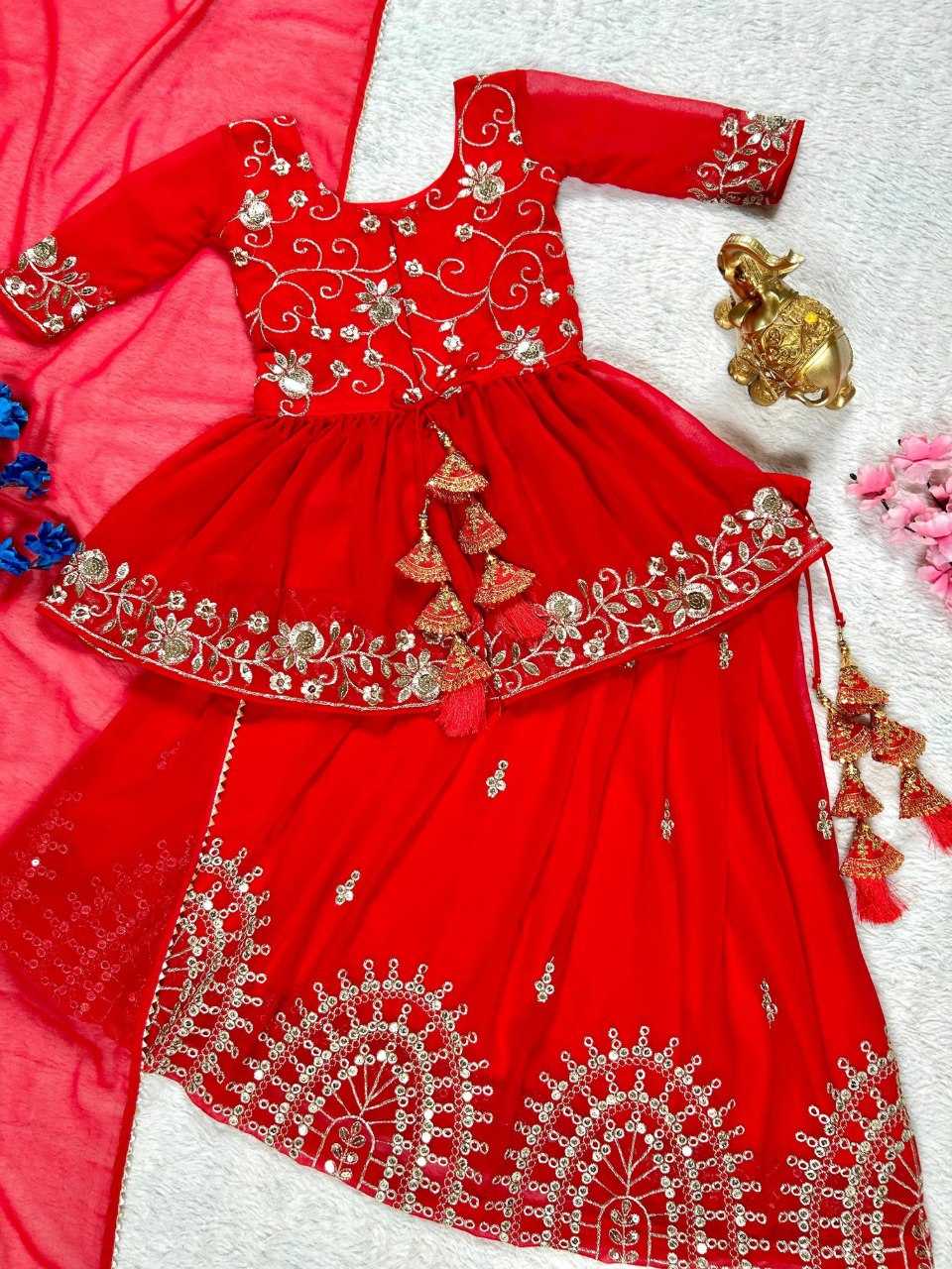 YNF GEORGETTE KESH109 RRK108 KIDS WEAR WHOLESALE KIDS LEHENGA KIDS TRADITIONAL OUTFITS LEHENGA CHOLI KIDS FESTIVE WEAR KIDS WEDDING OUTFITS MANUFACTURER- Kids Exports