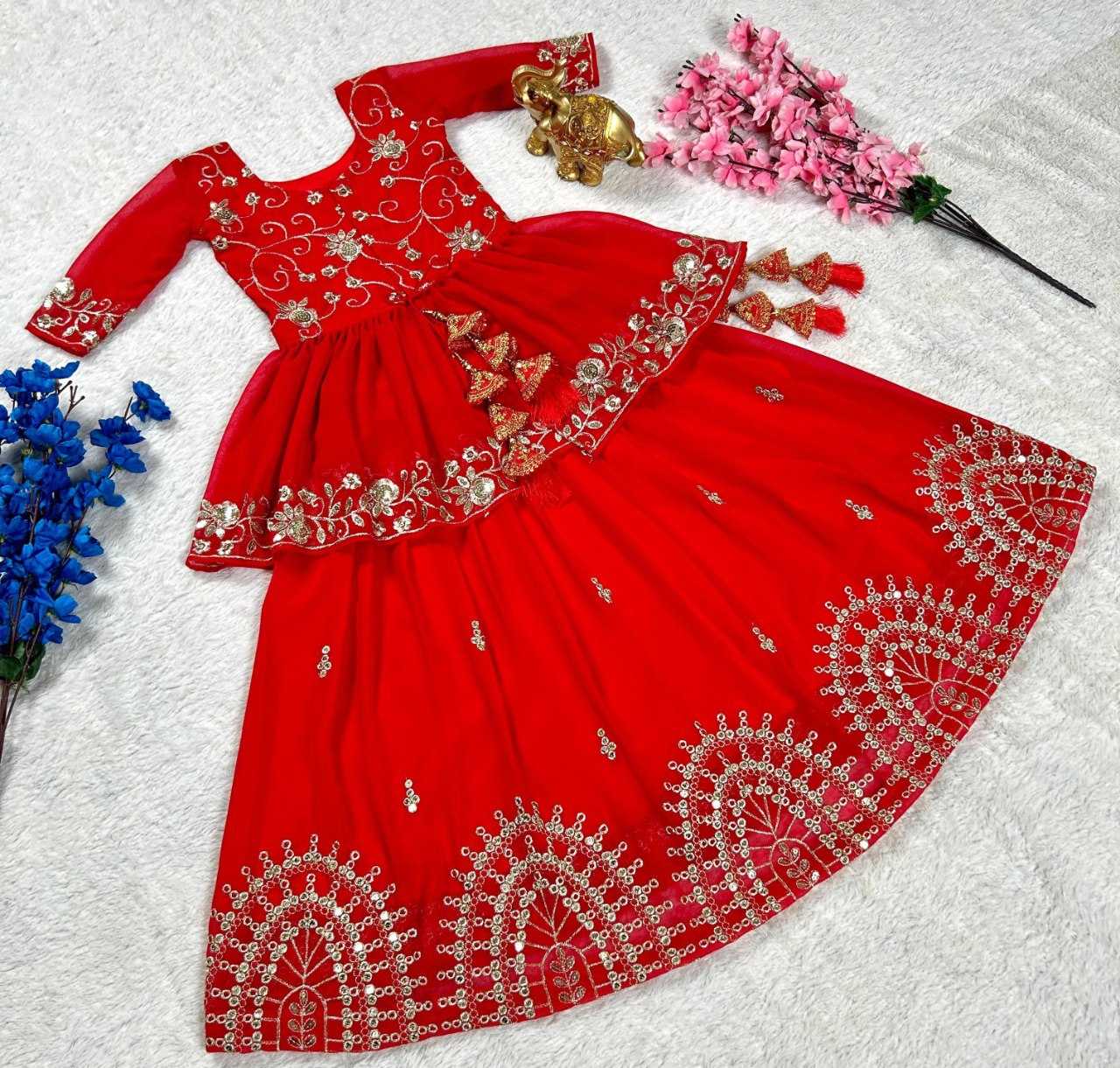 YNF GEORGETTE KESH109 RRK108 KIDS WEAR WHOLESALE KIDS LEHENGA KIDS TRADITIONAL OUTFITS LEHENGA CHOLI KIDS FESTIVE WEAR KIDS WEDDING OUTFITS MANUFACTURER- Kids Exports