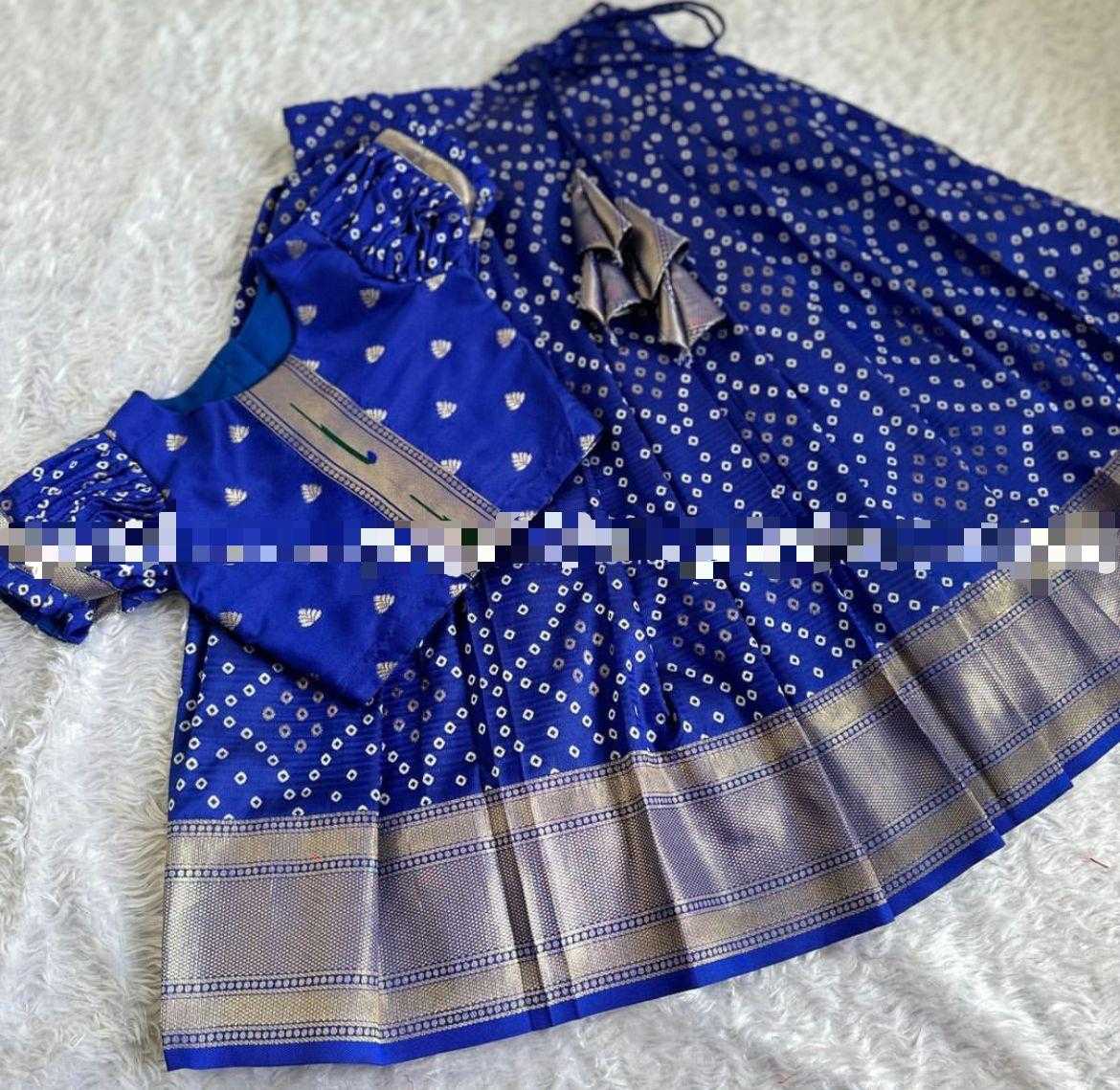 YNF PAITHANI SILK RIN192 8060 KIDS WEAR WHOLESALE KIDS LEHENGA KIDS TRADITIONAL OUTFITS KIDS LEHENGA CHOLI KIDS FESTIVE WEAR KIDS WEDDING OUTFITS MANUFACTURER- Kids Exports