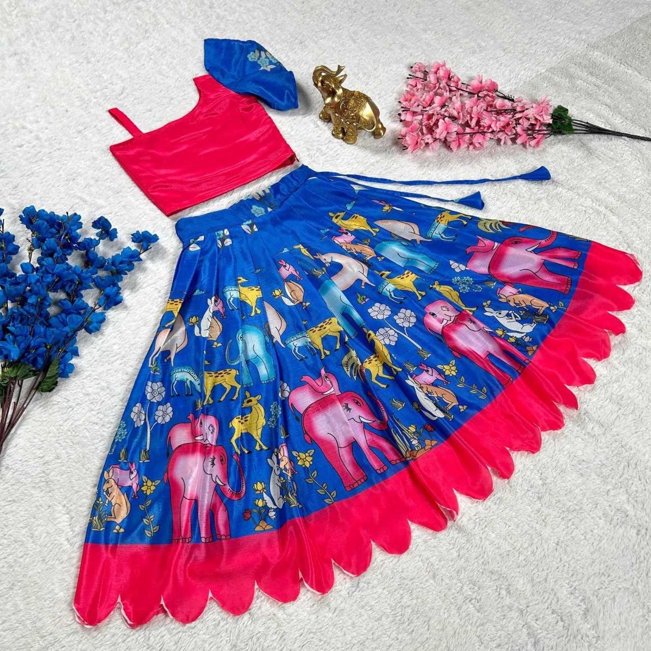 YNF SOFT CHINON KESH109 RRK107 KIDS WEAR WHOLESALE KIDS LEHENGA KIDS LEHENGA CHOLI KIDS FESTIVE WEAR KIDS WEDDING OUTFITS MANUFACTURER- Kids Exports