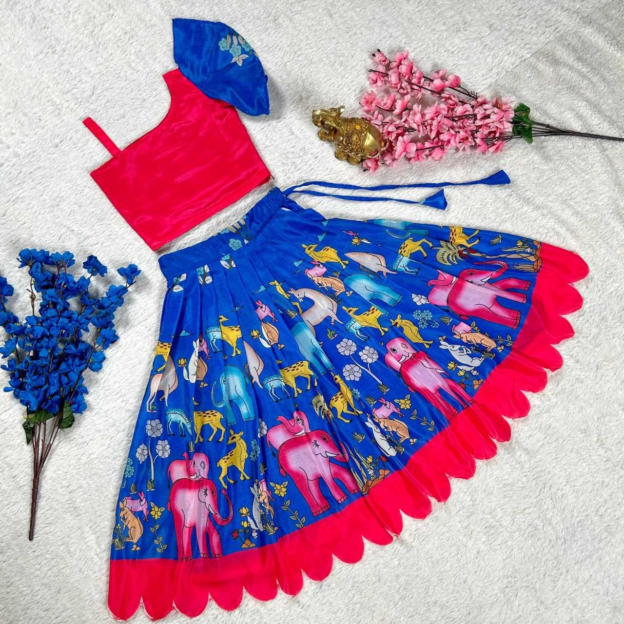 YNF SOFT CHINON KESH109 RRK107 KIDS WEAR WHOLESALE KIDS LEHENGA KIDS LEHENGA CHOLI KIDS FESTIVE WEAR KIDS WEDDING OUTFITS MANUFACTURER- Kids Exports