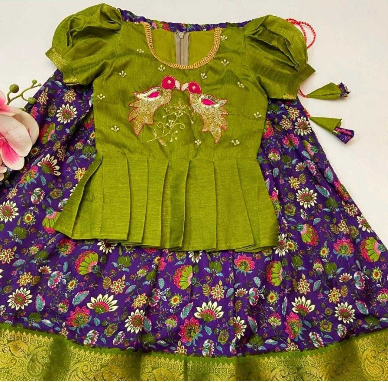 YNF SOFT DOLA RIN192 8048 KIDS WEAR WHOLESALE KIDS LEHENGA KIDS TRADITIONAL OUTFITS KIDS LEHENGA CHOLI KIDS FESTIVE WEAR KIDS WEDDING OUTFITS MANUFACTURER- Kids Exports