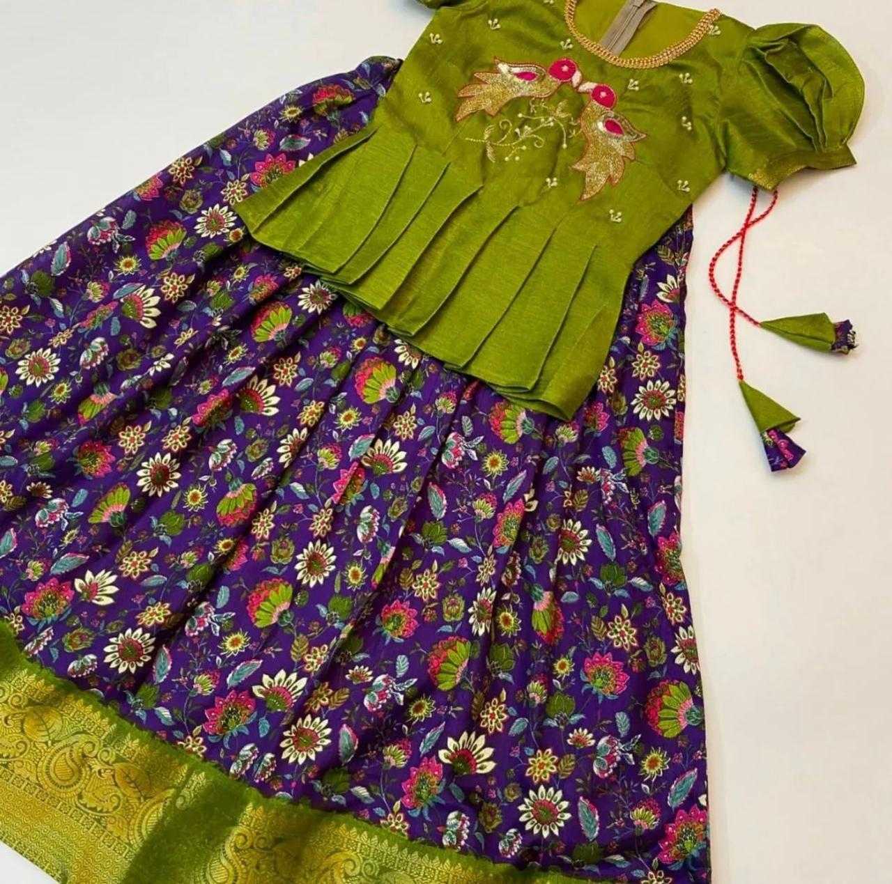 YNF SOFT DOLA RIN192 8048 KIDS WEAR WHOLESALE KIDS LEHENGA KIDS TRADITIONAL OUTFITS KIDS LEHENGA CHOLI KIDS FESTIVE WEAR KIDS WEDDING OUTFITS MANUFACTURER- Kids Exports