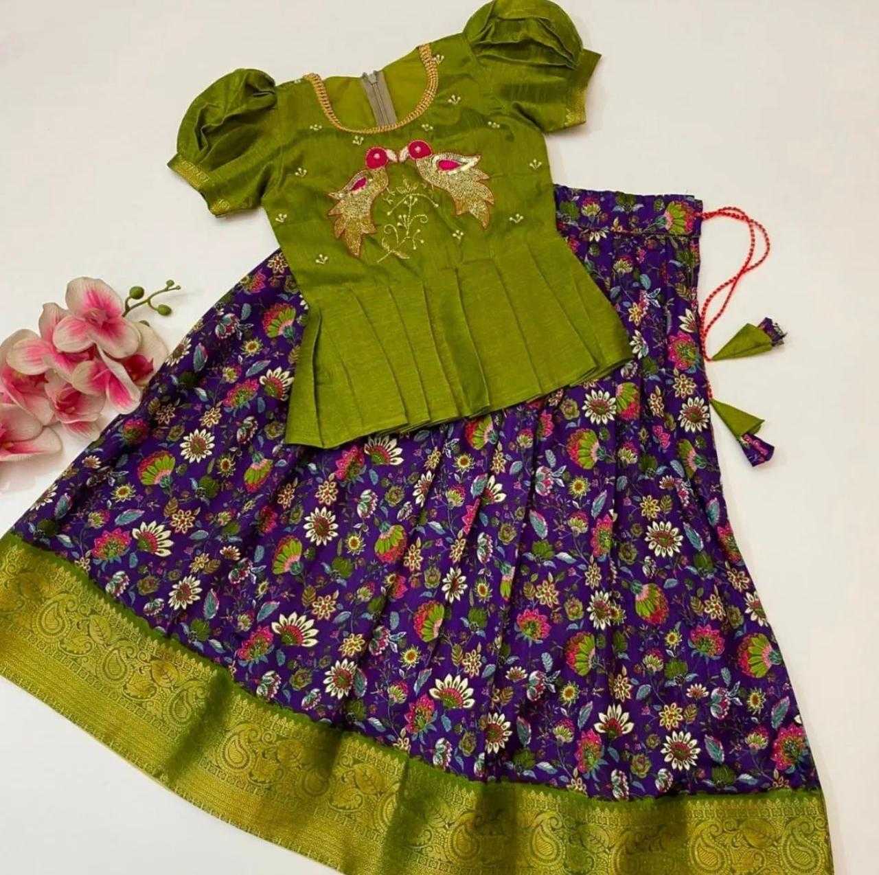 YNF SOFT DOLA RIN192 8048 KIDS WEAR WHOLESALE KIDS LEHENGA KIDS TRADITIONAL OUTFITS KIDS LEHENGA CHOLI KIDS FESTIVE WEAR KIDS WEDDING OUTFITS MANUFACTURER- Kids Exports