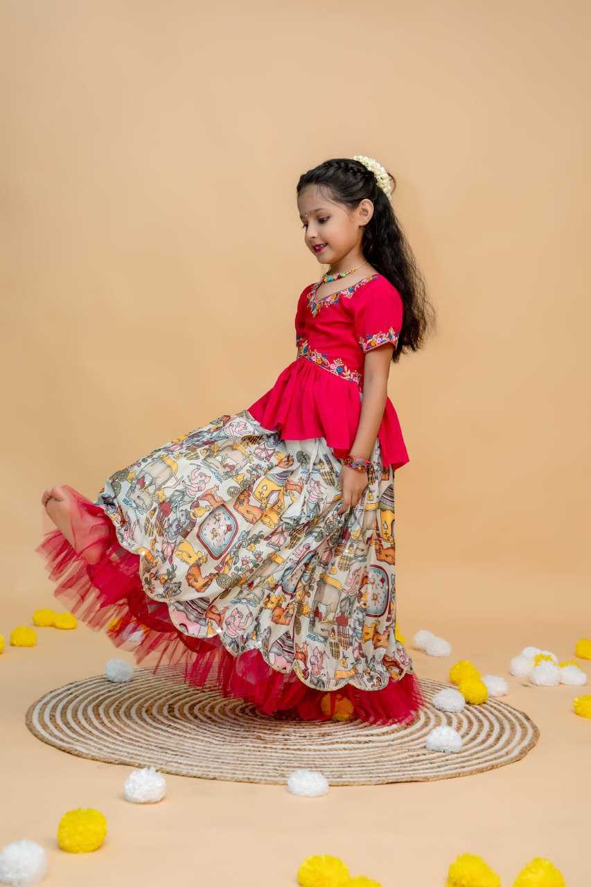 YNF SOFT SILK KIDS WEAR KESH109 RRK103 WHOLESALE KIDS LEHENGA TRADITIONAL ETHNIC LEHENGA CHOLI KIDS FESTIVE BABY GIRL LEHANGA MANUFACTURER- Kids Exports