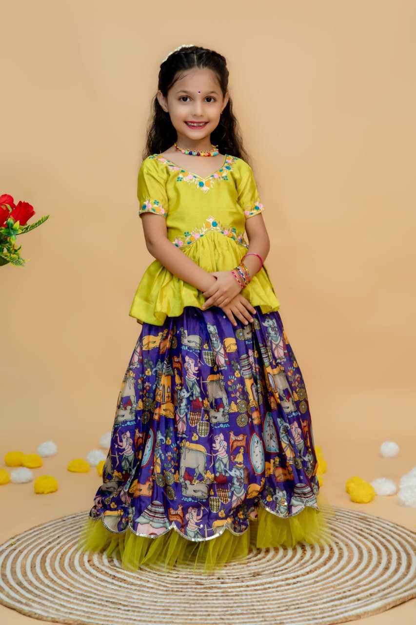 YNF SOFT SILK KIDS WEAR KESH109 RRK103 WHOLESALE KIDS LEHENGA TRADITIONAL ETHNIC LEHENGA CHOLI KIDS FESTIVE BABY GIRL LEHANGA MANUFACTURER- Kids Exports