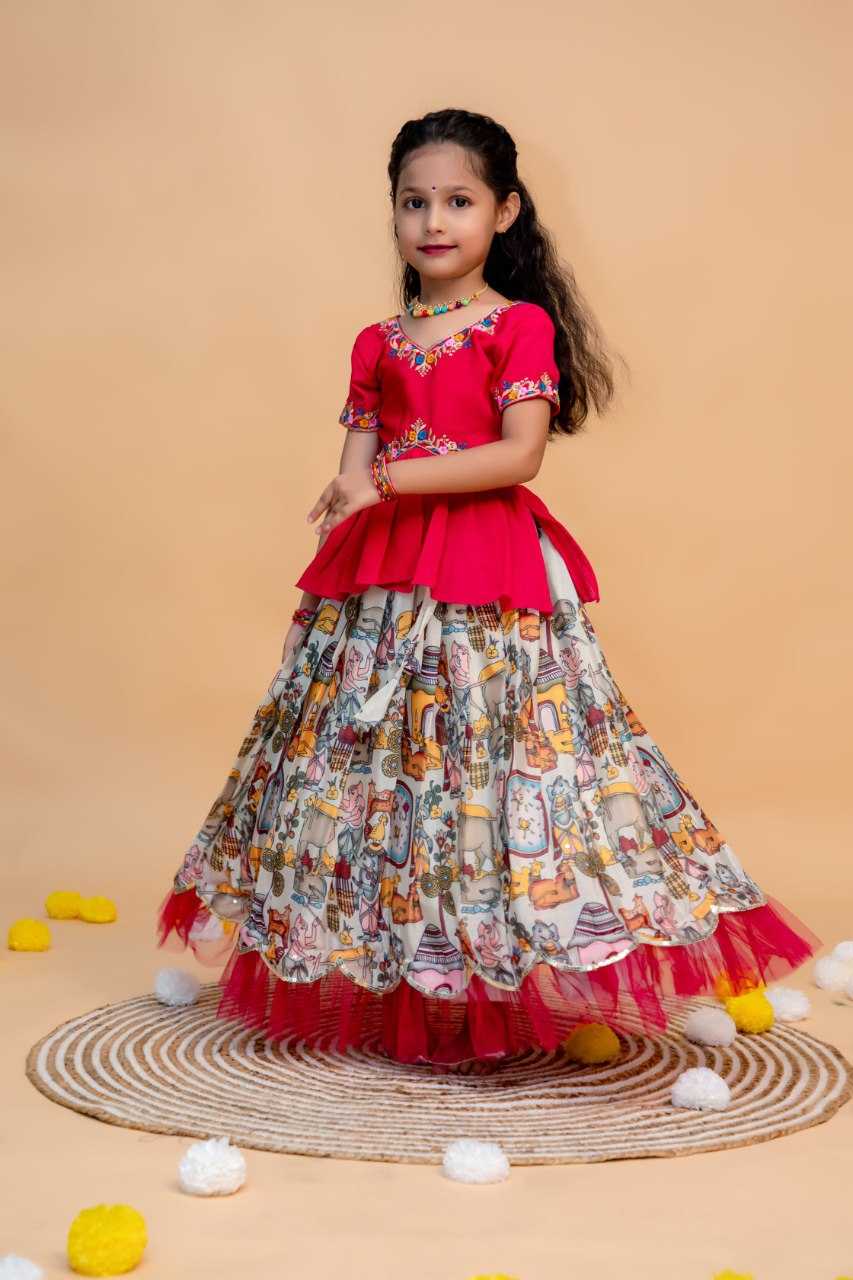 YNF SOFT SILK KIDS WEAR KESH109 RRK103 WHOLESALE KIDS LEHENGA TRADITIONAL ETHNIC LEHENGA CHOLI KIDS FESTIVE BABY GIRL LEHANGA MANUFACTURER- Kids Exports