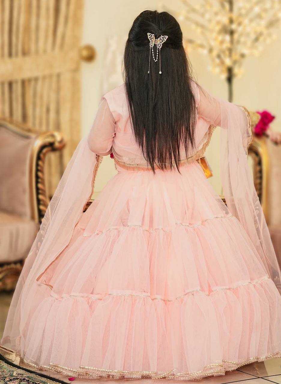 Ynf Butterfly Net KESH415 207 Kids Wear Wholesale Kids Lehenga Kids Lehenga Choli Baby Girl Lehenga Manufacturer- Kids Exports