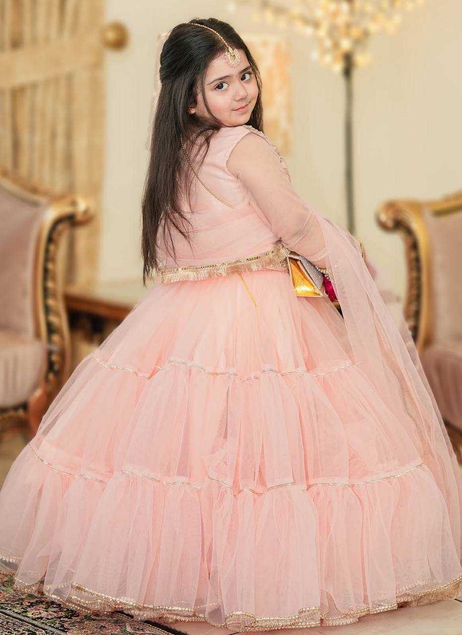 Ynf Butterfly Net KESH415 207 Kids Wear Wholesale Kids Lehenga Kids Lehenga Choli Baby Girl Lehenga Manufacturer- Kids Exports