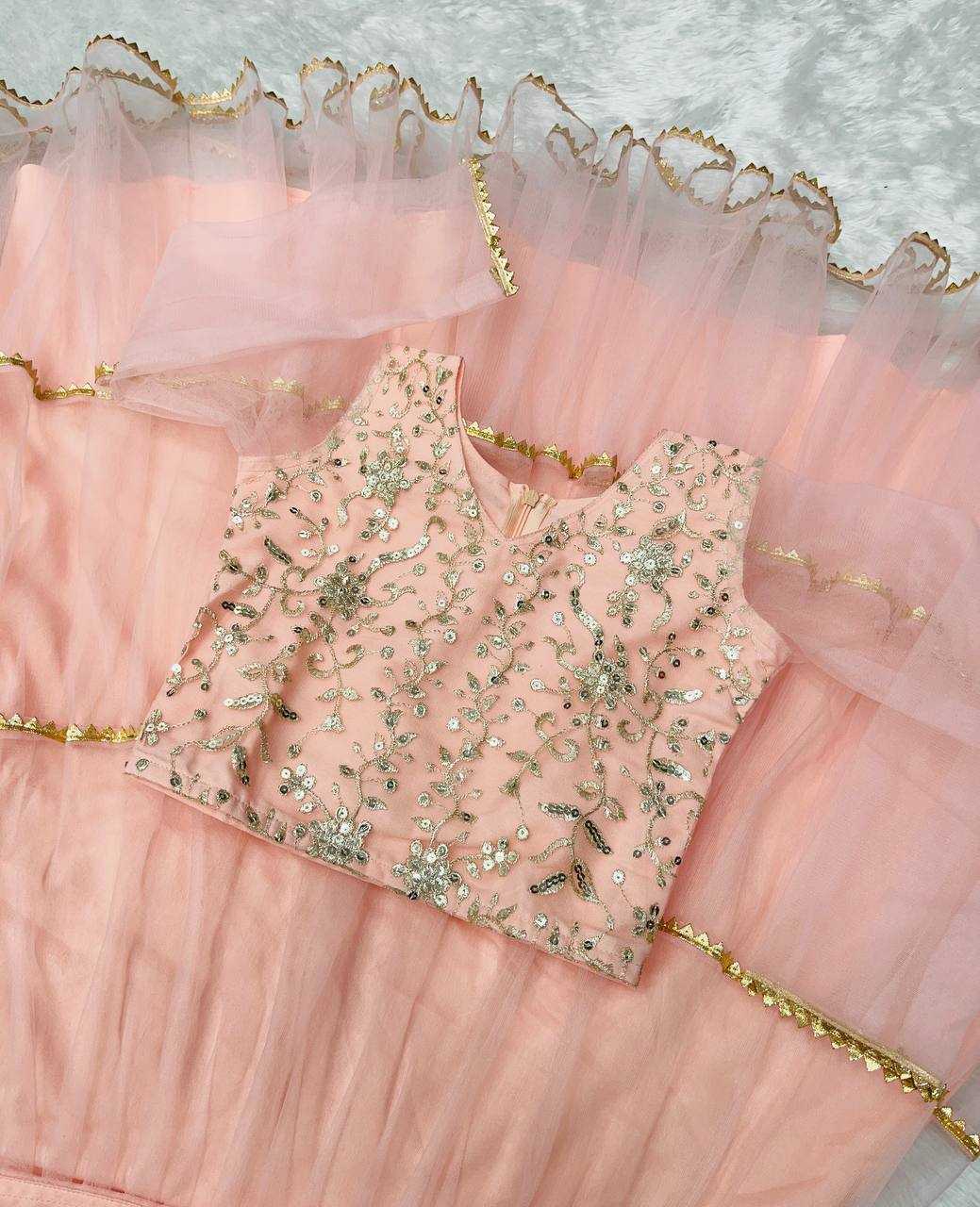Ynf Butterfly Net KESH415 207 Kids Wear Wholesale Kids Lehenga Kids Lehenga Choli Baby Girl Lehenga Manufacturer- Kids Exports