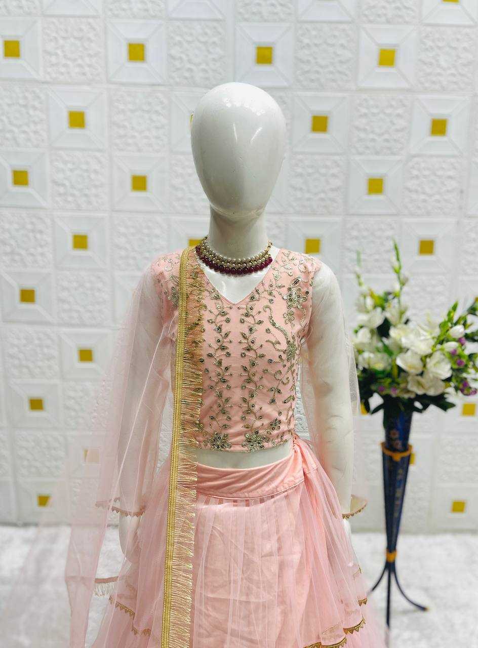 Ynf Butterfly Net KESH415 207 Kids Wear Wholesale Kids Lehenga Kids Lehenga Choli Baby Girl Lehenga Manufacturer- Kids Exports