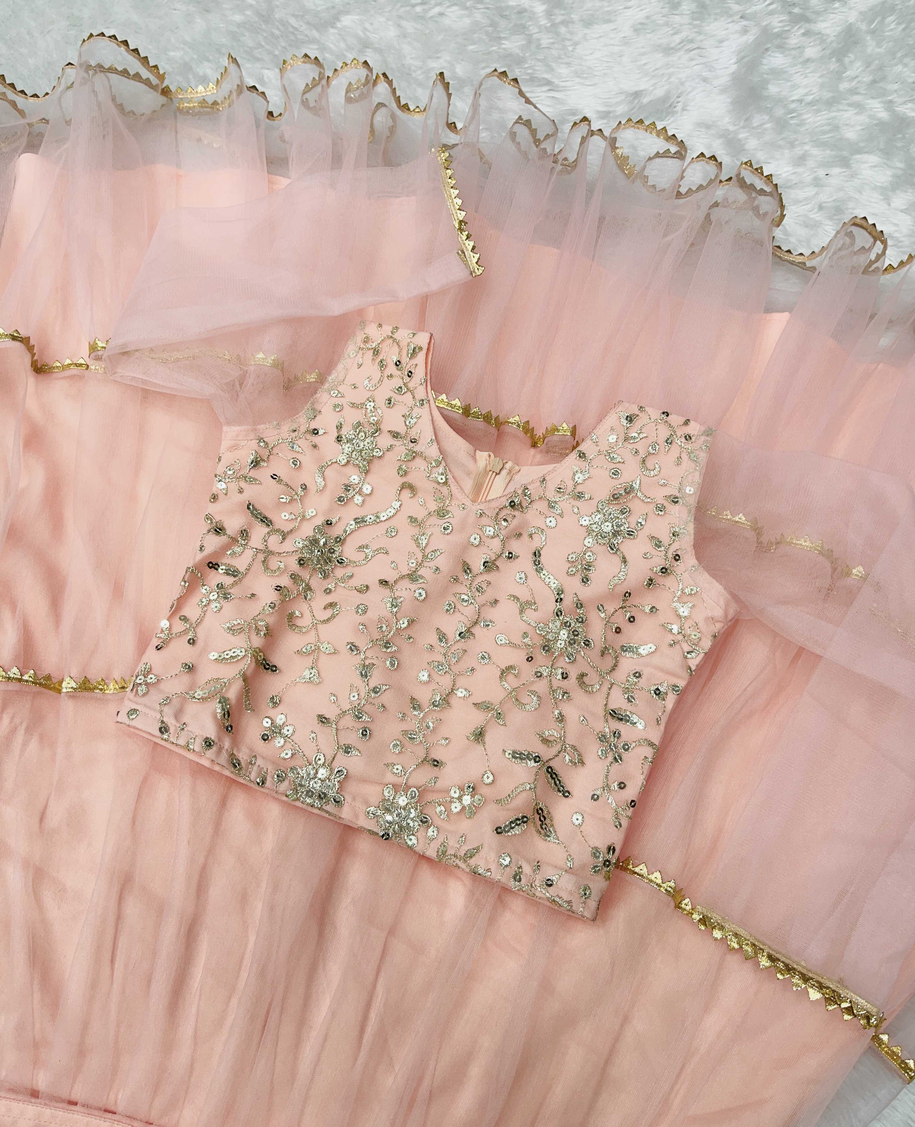 Ynf Butterfly Net KESH415 207 Kids Wear Wholesale Kids Lehenga Kids Traditional Outfits Kids Lehenga Choli Manufacturer- Kids Exports