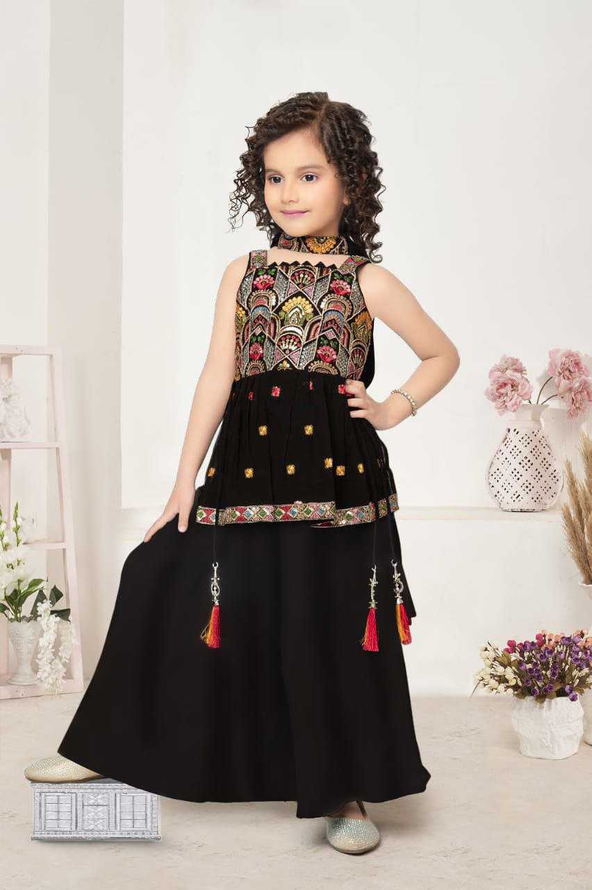 Ynf Crepe KESH461 76 Kids Wear Wholesale Kids Lehenga Kids Festive Wear Kids Wedding Outfits Manufacturer- Kids Exports