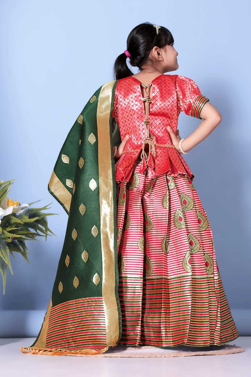 Ynf Jacquard RIN222 HK-88 Kids Wear Wedding Collections Festive Collections Wholesale Kids Suit Indian Wear For Kids Kids Lehenga Choli Manufacturer- Kids Exports