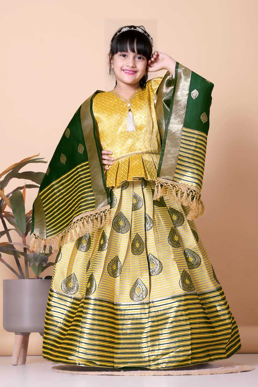 Ynf Jacquard RIN222 HK-88 Kids Wear Wedding Collections Festive Collections Wholesale Kids Suit Indian Wear For Kids Kids Lehenga Choli Manufacturer- Kids Exports