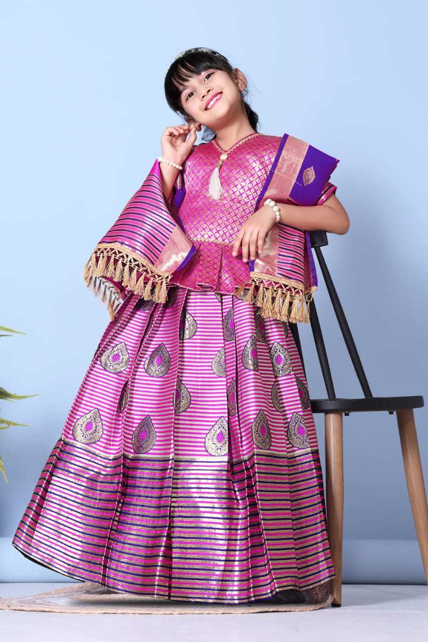 Ynf Jacquard RIN222 HK-88 Kids Wear Wedding Collections Festive Collections Wholesale Kids Suit Indian Wear For Kids Kids Lehenga Choli Manufacturer- Kids Exports