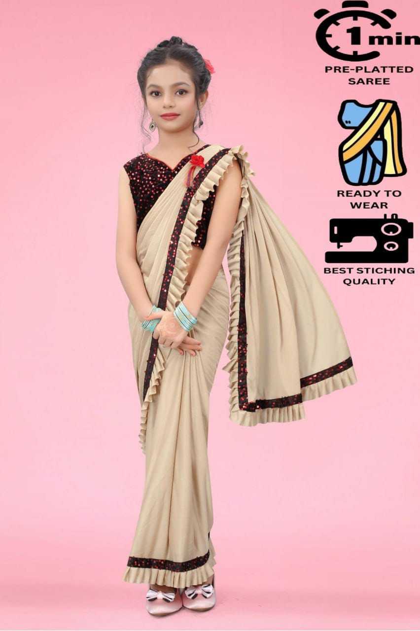 Ynf Lycra RIN222 233 Kids Wear Wedding Collections Festive Collections Wholesale Kids Saree Dress Kids Festive Wear Wedding Outfits Manufacturer- Kids Exports