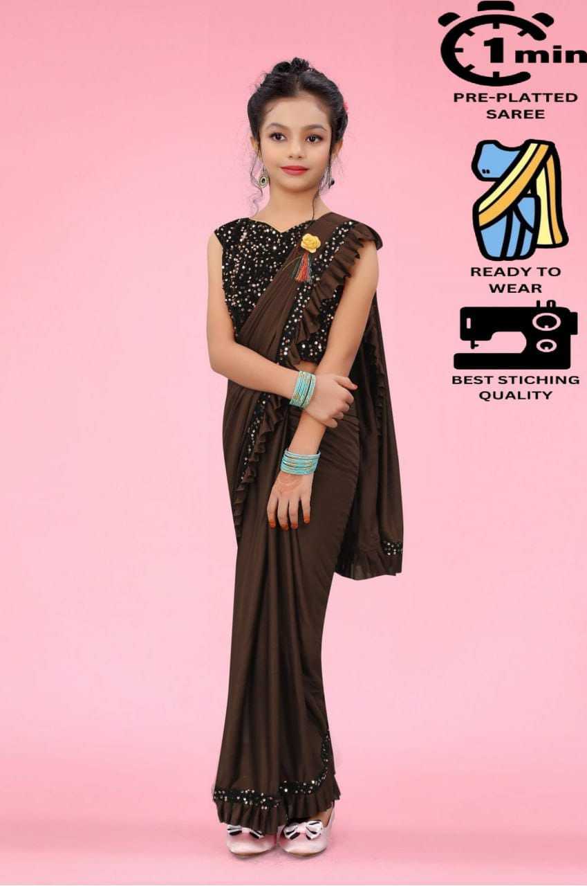 Ynf Lycra RIN222 233 Kids Wear Wedding Collections Festive Collections Wholesale Kids Saree Dress Kids Festive Wear Wedding Outfits Manufacturer- Kids Exports