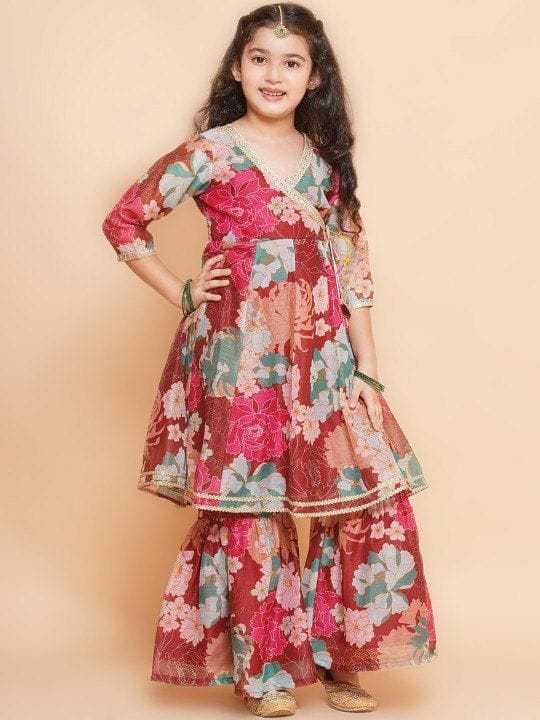 Ynf Rayon RIN222 HK-89 Kids Wear Wedding Collections Festive Collections Wholesale Kids Anarkali Suits Kids Festive Wear Kids Wedding Outfits Manufacturer- Kids Exports